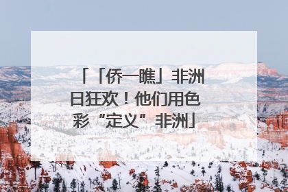 「侨一瞧」非洲日狂欢！他们用色彩“定义”非洲