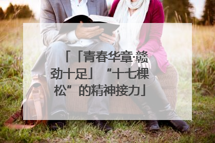 「青春华章·赣劲十足」“十七棵松”的精神接力
