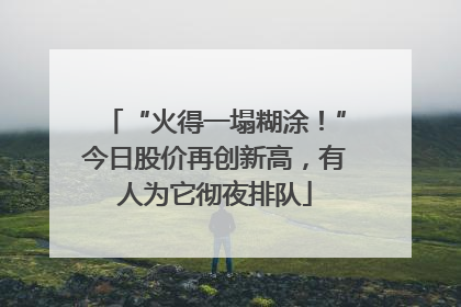 “火得一塌糊涂！”今日股价再创新高，有人为它彻夜排队