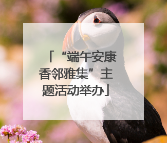 “端午安康香邻雅集”主题活动举办