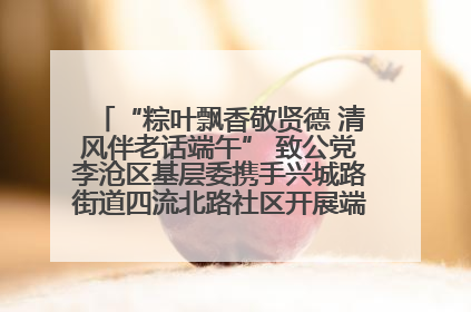 “粽叶飘香敬贤德 清风伴老话端午” 致公党李沧区基层委携手兴城路街道四流北路社区开展端午节主题活动