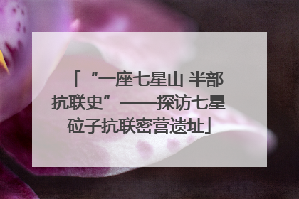 “一座七星山 半部抗联史”——探访七星砬子抗联密营遗址