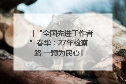 “全国先进工作者”春华：27年检察路 一颗为民心