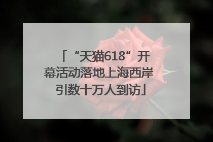 “天猫618”开幕活动落地上海西岸 引数十万人到访