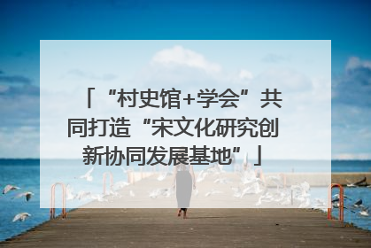 “村史馆+学会”共同打造“宋文化研究创新协同发展基地”