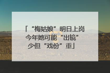 “梅姑娘”明日上岗 今年她可能“出镜”少但“戏份”重