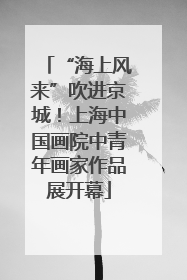 “海上风来”吹进京城！上海中国画院中青年画家作品展开幕