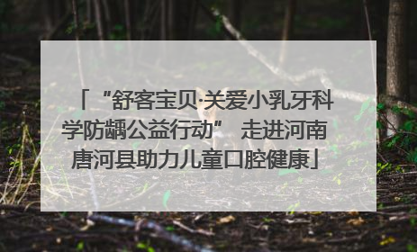 “舒客宝贝·关爱小乳牙科学防龋公益行动” 走进河南唐河县助力儿童口腔健康