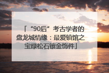 “90后”考古学者的盘龙城情缘：最爱镇馆之宝绿松石镶金饰件