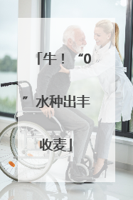 牛！“0”水种出丰收麦