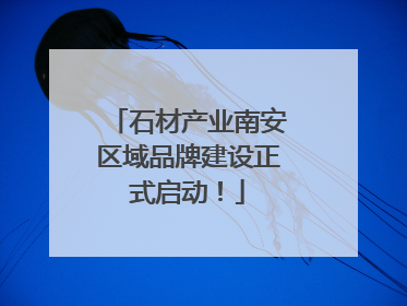 石材产业南安区域品牌建设正式启动！