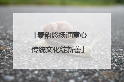 秦韵悠扬润童心 传统文化绽新蕾