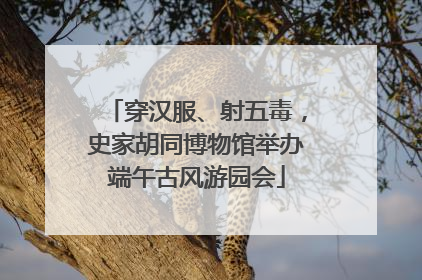 穿汉服、射五毒，史家胡同博物馆举办端午古风游园会