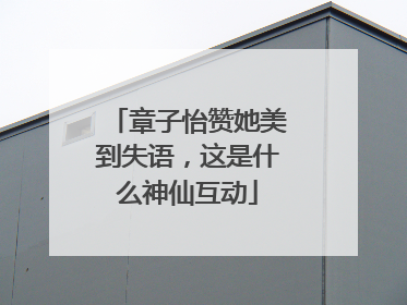 章子怡赞她美到失语，这是什么神仙互动
