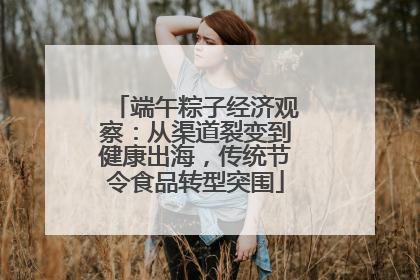 端午粽子经济观察：从渠道裂变到健康出海，传统节令食品转型突围