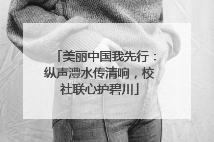 美丽中国我先行：纵声澧水传清响，校社联心护碧川