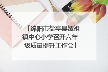 绵阳市盐亭县嫘祖镇中心小学召开六年级质量提升工作会