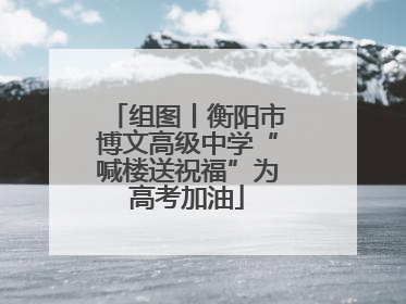组图丨衡阳市博文高级中学“喊楼送祝福”为高考加油