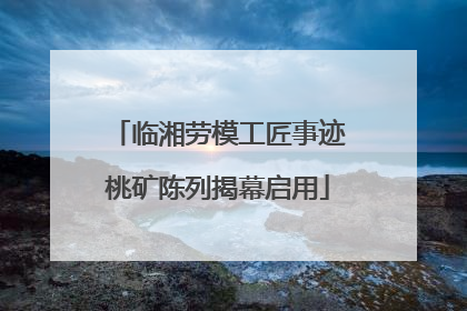 临湘劳模工匠事迹桃矿陈列揭幕启用