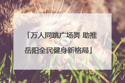 万人同跳广场舞 助推岳阳全民健身新格局