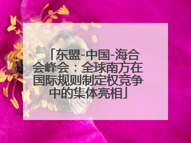 东盟-中国-海合会峰会：全球南方在国际规则制定权竞争中的集体亮相