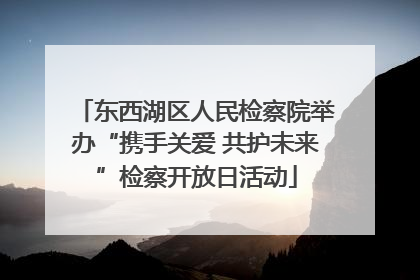 东西湖区人民检察院举办“携手关爱 共护未来”检察开放日活动