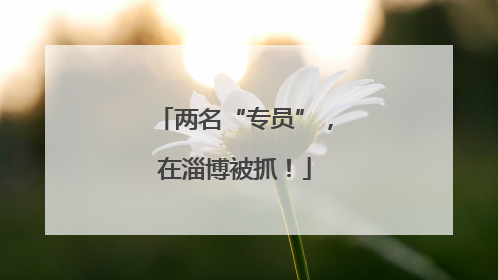 两名“专员”，在淄博被抓！