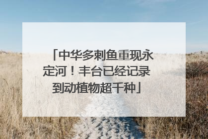 中华多刺鱼重现永定河！丰台已经记录到动植物超千种
