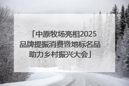 中原牧场亮相2025品牌提振消费暨地标名品助力乡村振兴大会