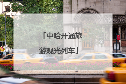 中哈开通旅游观光列车