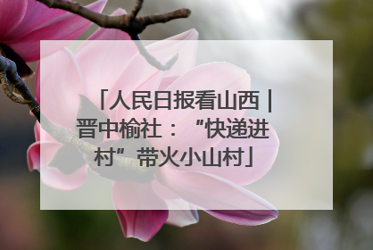 人民日报看山西｜晋中榆社：“快递进村”带火小山村