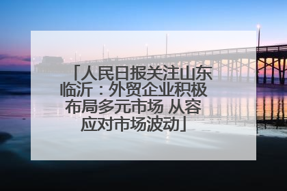 人民日报关注山东临沂：外贸企业积极布局多元市场 从容应对市场波动