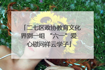 二七区政协教育文化界别一组 “六一”爱心慰问祥云学子