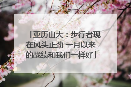 亚历山大：步行者现在风头正劲 一月以来的战绩和我们一样好