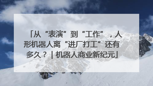 从“表演”到“工作”，人形机器人离“进厂打工”还有多久？｜机器人商业新纪元