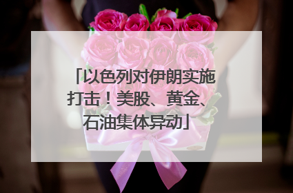 以色列对伊朗实施打击！美股、黄金、石油集体异动