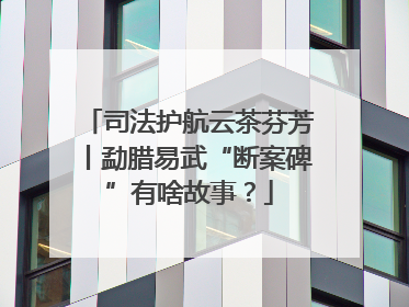 司法护航云茶芬芳丨勐腊易武“断案碑”有啥故事？