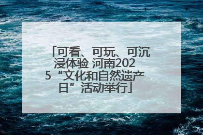 可看、可玩、可沉浸体验 河南2025“文化和自然遗产日”活动举行