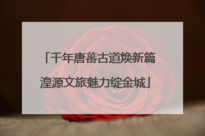 千年唐蕃古道焕新篇 湟源文旅魅力绽金城