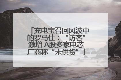 充电宝召回风波中的罗马仕：“访客”激增 A股多家电芯厂商称“未供货”