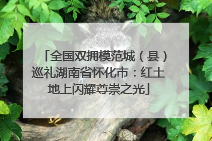 全国双拥模范城（县）巡礼湖南省怀化市：红土地上闪耀尊崇之光