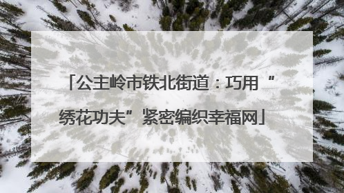 公主岭市铁北街道：巧用“绣花功夫”紧密编织幸福网