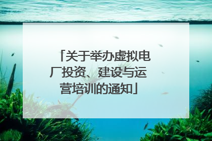 关于举办虚拟电厂投资、建设与运营培训的通知
