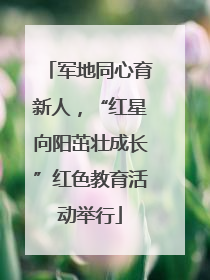 军地同心育新人，“红星向阳茁壮成长”红色教育活动举行