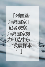 列国鉴·海湾国家丨记者观察：海湾国家努力打造中东“发展样本”