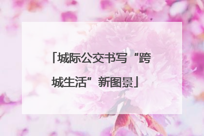 城际公交书写“跨城生活”新图景