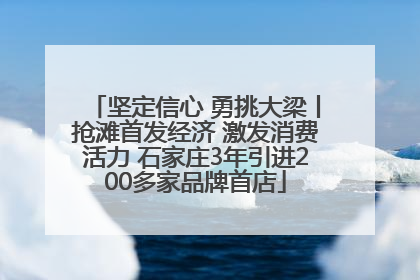 坚定信心 勇挑大梁丨抢滩首发经济 激发消费活力 石家庄3年引进200多家品牌首店