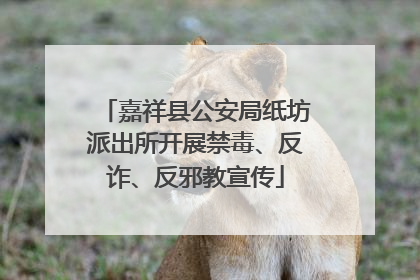 嘉祥县公安局纸坊派出所开展禁毒、反诈、反邪教宣传