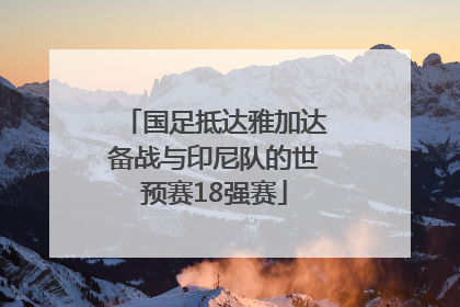 国足抵达雅加达备战与印尼队的世预赛18强赛
