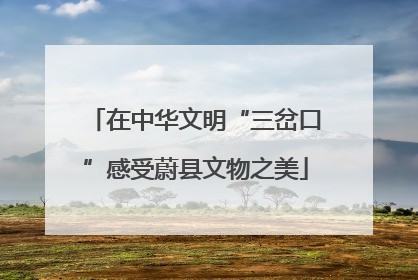 在中华文明“三岔口”感受蔚县文物之美